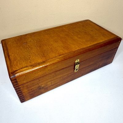 Vintage Hand Crafted Wooden Box 