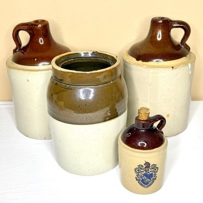Lot of 4 Vintage Crocks 