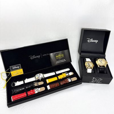 Set of 2 Collectible Disney Watches Including a Limited Edition Invicta Watch 