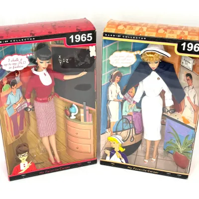 Set of 2 “My Favorite Career” Barbies - 1961 and 1965 