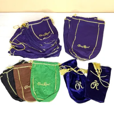 Crown Royal Drawstring Bag Lot - 21 Total 