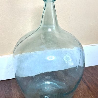 Vintage Large Demijohn Glass Bottle 