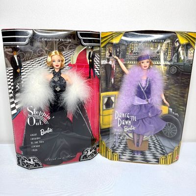 Set of 2 Collectible Barbies - Dance ‘Till Dawn Barbie and Steppin’ Out Barbie 