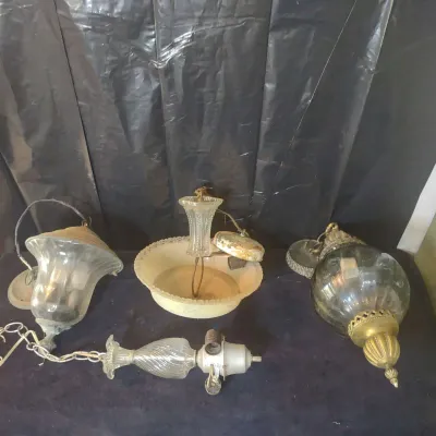 Vintage Glass Light Fixtures
