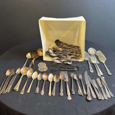 Large Assortment Of Silverplate Flatware 