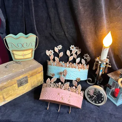 Assortment Of Vintage Home Decorations 