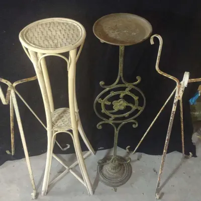 A Quartet Of Plant Stands 