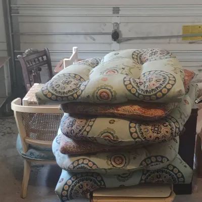 Stack Of Seat Cushions