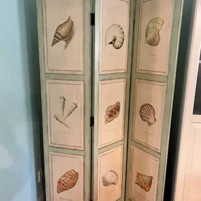 Vintage 3-panel Wooden Room Divider