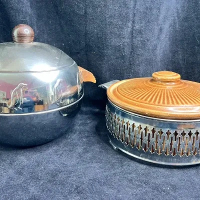 vintage West Bend Penguin Hot and Cold Server