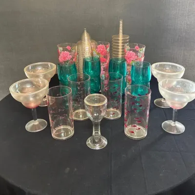 Retro Acrylic Drinkware And Barware