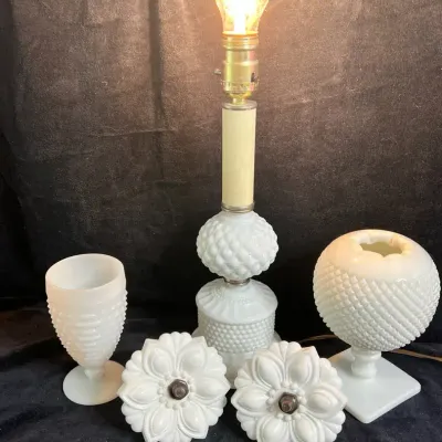 Milk Glass Decor