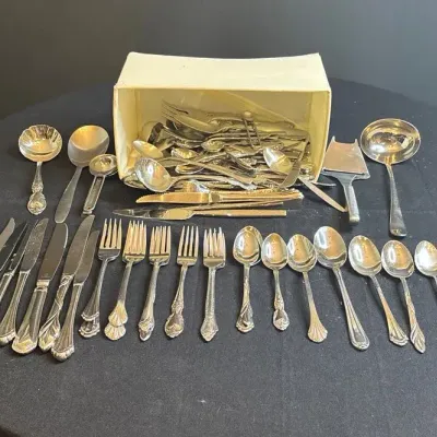 Mixed Assortment Of Stainless Steel Flatware