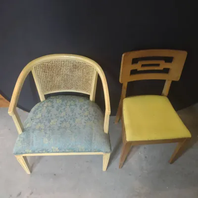 2 MCM Chairs With A Lot Of Yellow
