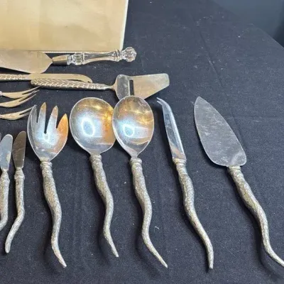 Snake Handled Flatware & Other Serving Pieces