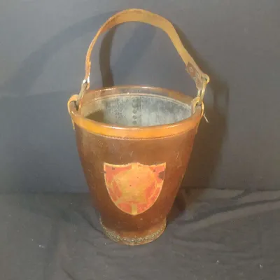 Leather Fire Bucket Made In England