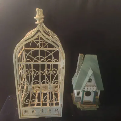 Bird Cage And Bird House