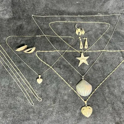 Sterling Silver Necklaces, Pendants & Earrings
