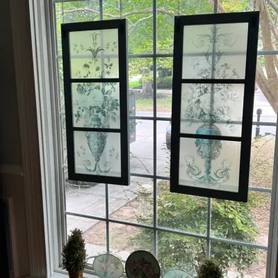 Decorative Hanging Glass Panels + More