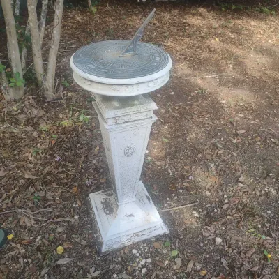 Sundial On Cast Metal Pedestal 