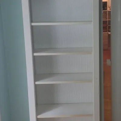 Adorable White Bookcase Pair