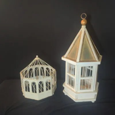 Two Decorative Bird Cages