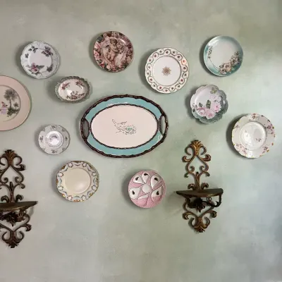 Wall Of Decorative Platter, Plates & Sconces