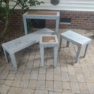 Awesome Galvanized Tables And Benches
