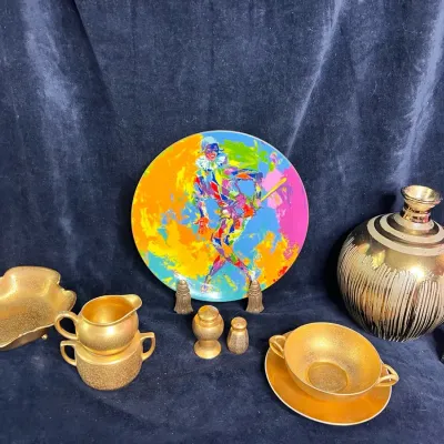Harlequin Plate, Gold Table Ware And More