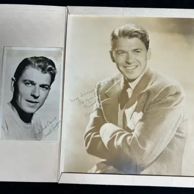 Signed Ronald Reagan Photographs 