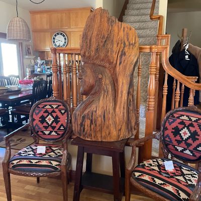 Amazing chairs and hand carved Indian 