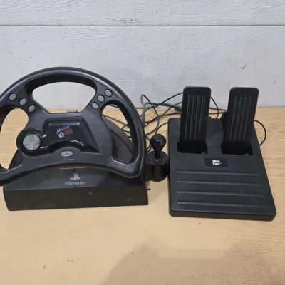 Sale Photo Thumbnail #28: PS1 Racing Wheel - Pedal Set