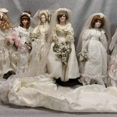 Christian Dior & Other Bride Doll Collection Lot 2