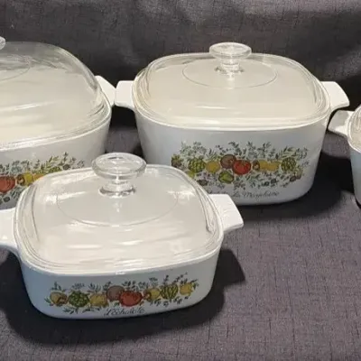 Corningware Set in the Spice of Life Pattern