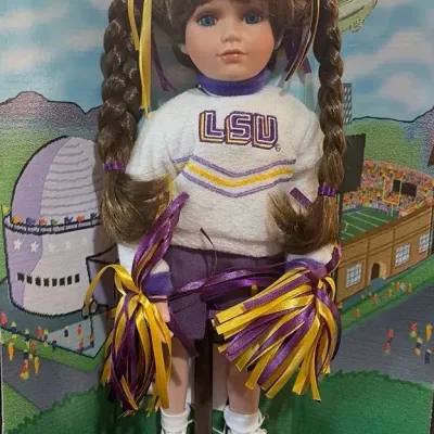LSU Collegiate Cheerleader Doll