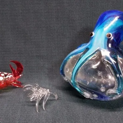 Octopus Paperweight and Friends