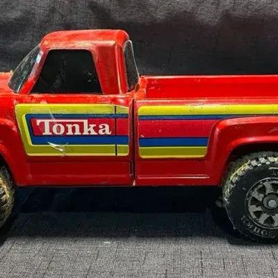 Red Metal Tonka Truck. Made In USA