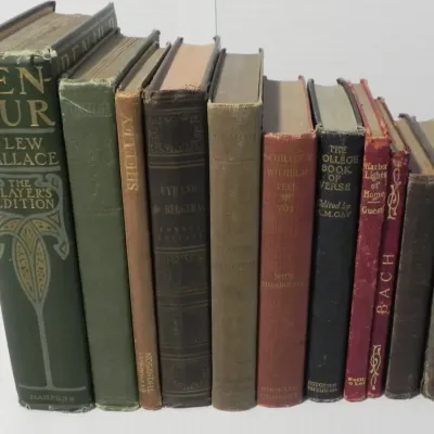 Poetry and Plays such as "William Tell", "Cyrano De Bergerac", Browning, Tennyson, and Longfellow