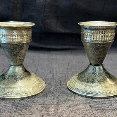 Weighted Sterling Candle Sticks