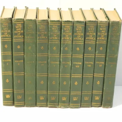 The Wit and Humor of America Compiled and Edited by Marshall P Wilder 10 Volume Set 1911