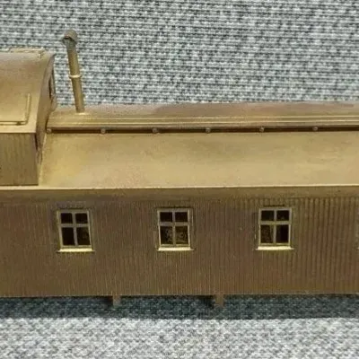 CB&W HO Brass Model Caboose
