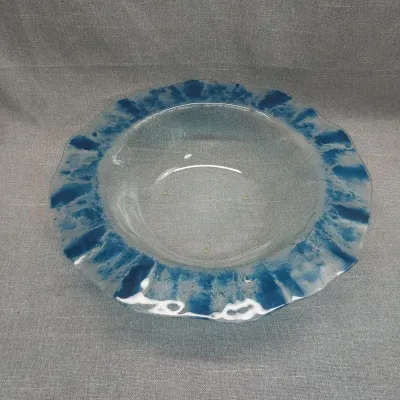 Large Art Glass Bowl 