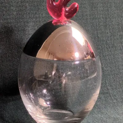 Alessi Italy Ovo Glass Jar