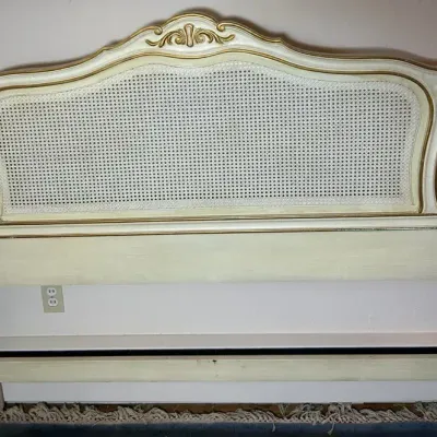 Vintage Drexel French Provincial Queen Bed Frame