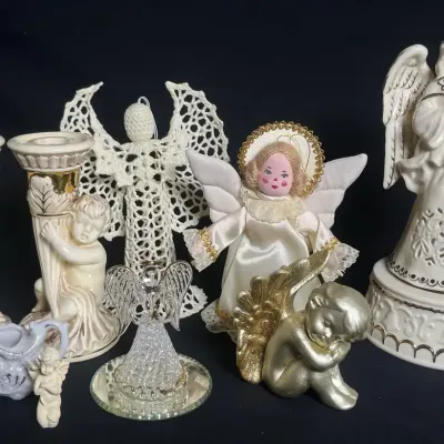 Lefton Vintage Candlesticks Cherub & Angel Collectibles