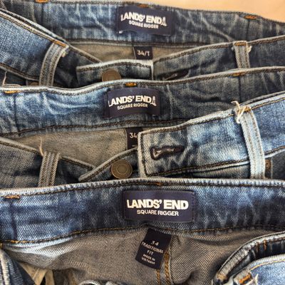 Big Lot of Men’s Designer & Name-Brand Jeans – Levi’s, Lands’ End & Eddie Bauer