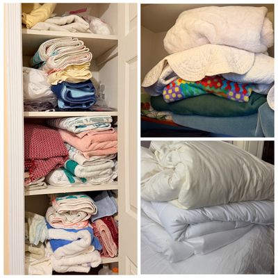 Huge Linens Lot - Comforters, Towels, Sheets, Blankets