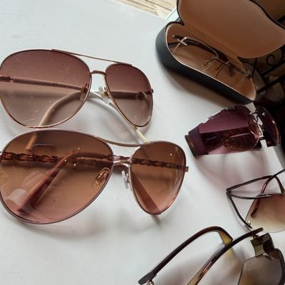 Women’s Designer Sunglasses + Cluci Purse Lot - Tahari, Steve Madden, Nine West