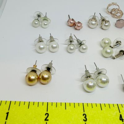 50 Pairs Earrings + Big Lot Assorted Stone & Glass Beads Jewelry Charms