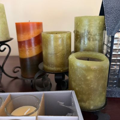 Large Decorative Candle Lot